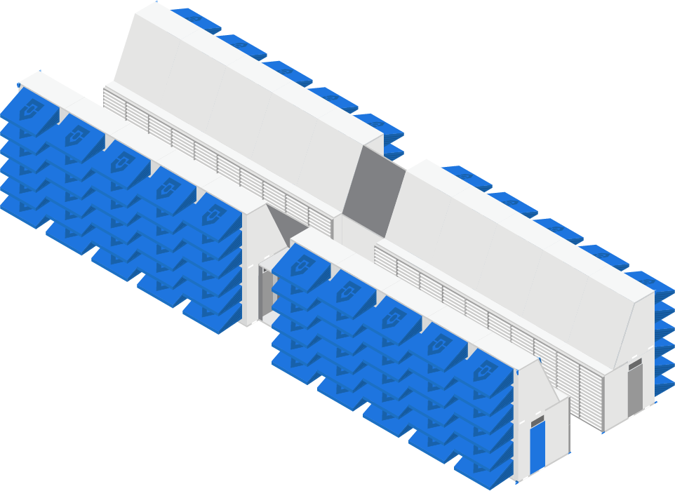 Minipod 10 Unit Set Back to Back Illustration
